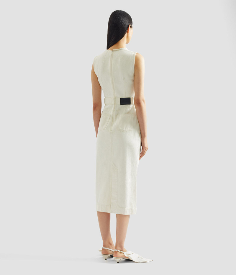 DENIM SLEEVELESS MIDI DRESS 3