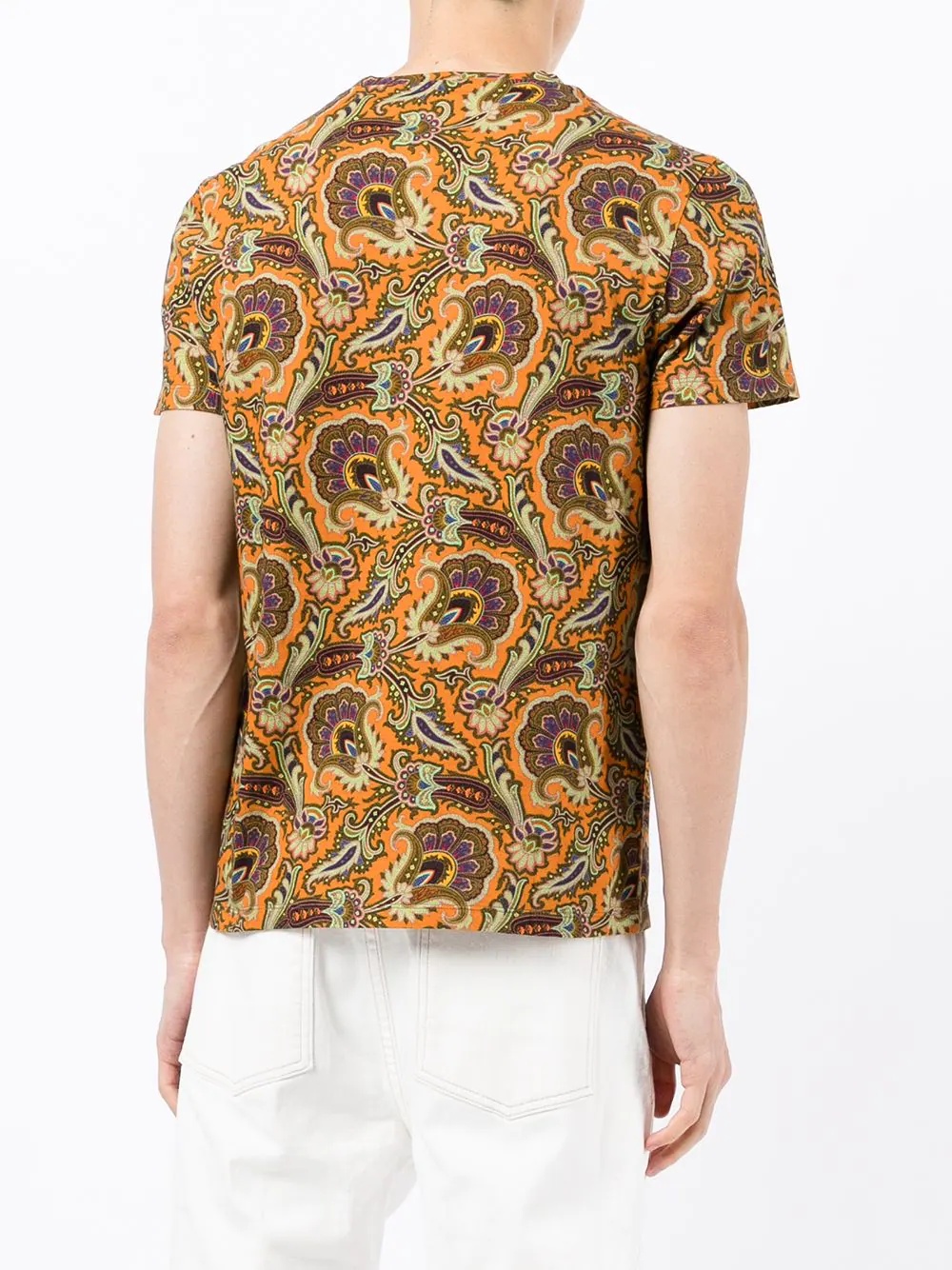 paisley-print cotton T-shirt - 4