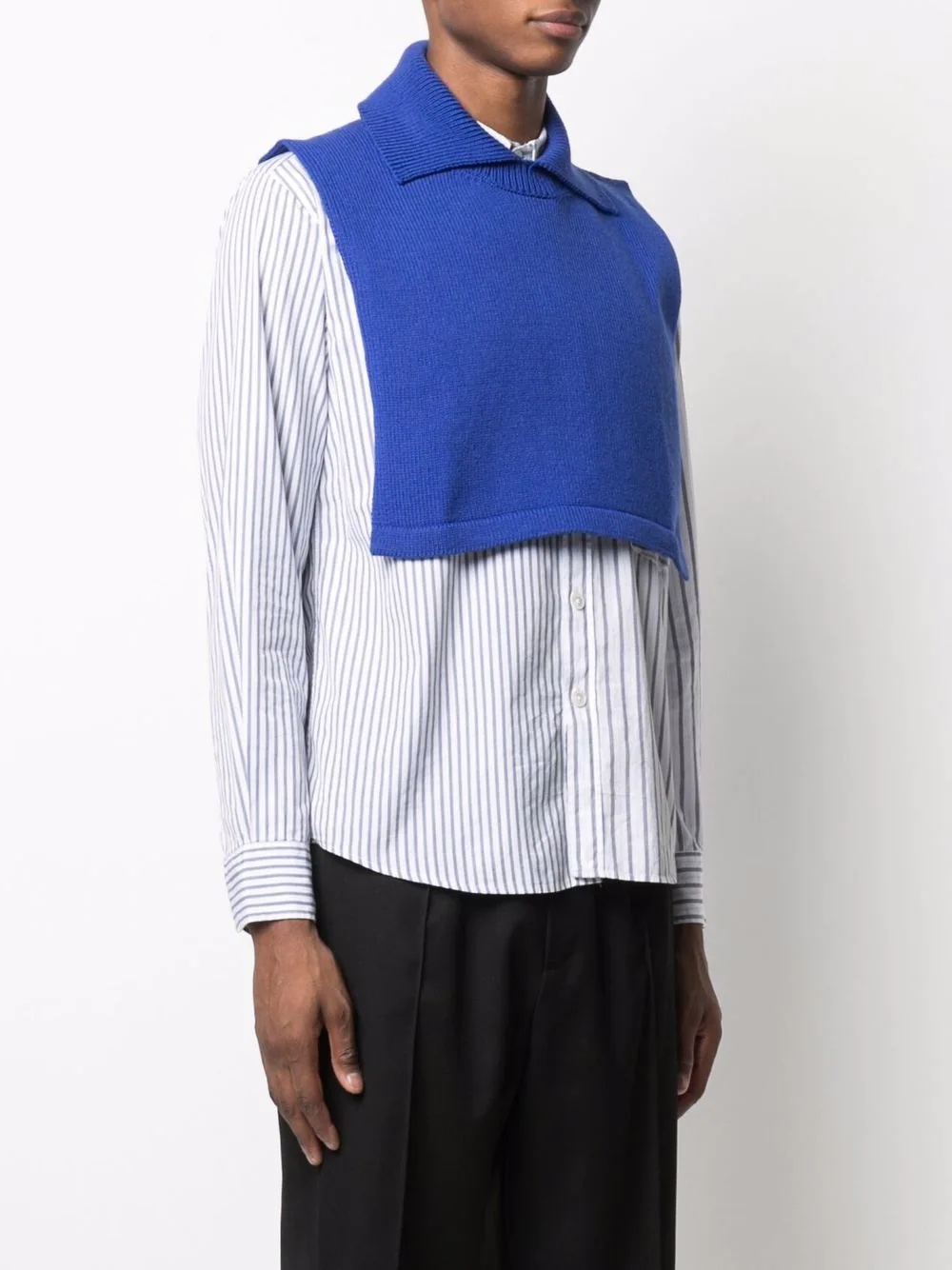 collared knitted bib - 3