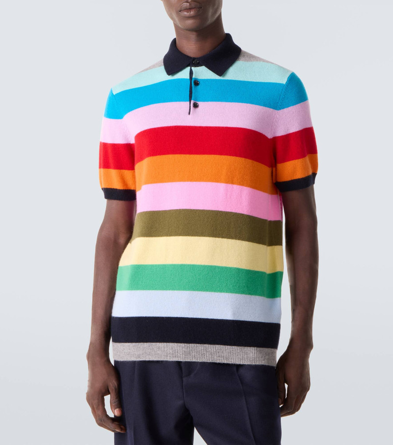 Striped cashmere polo sweater 3
