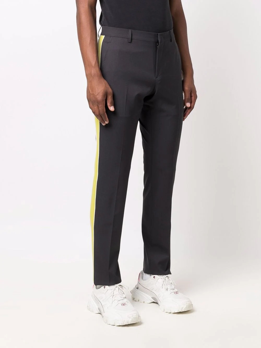 stripe-detail tailored trousers - 3