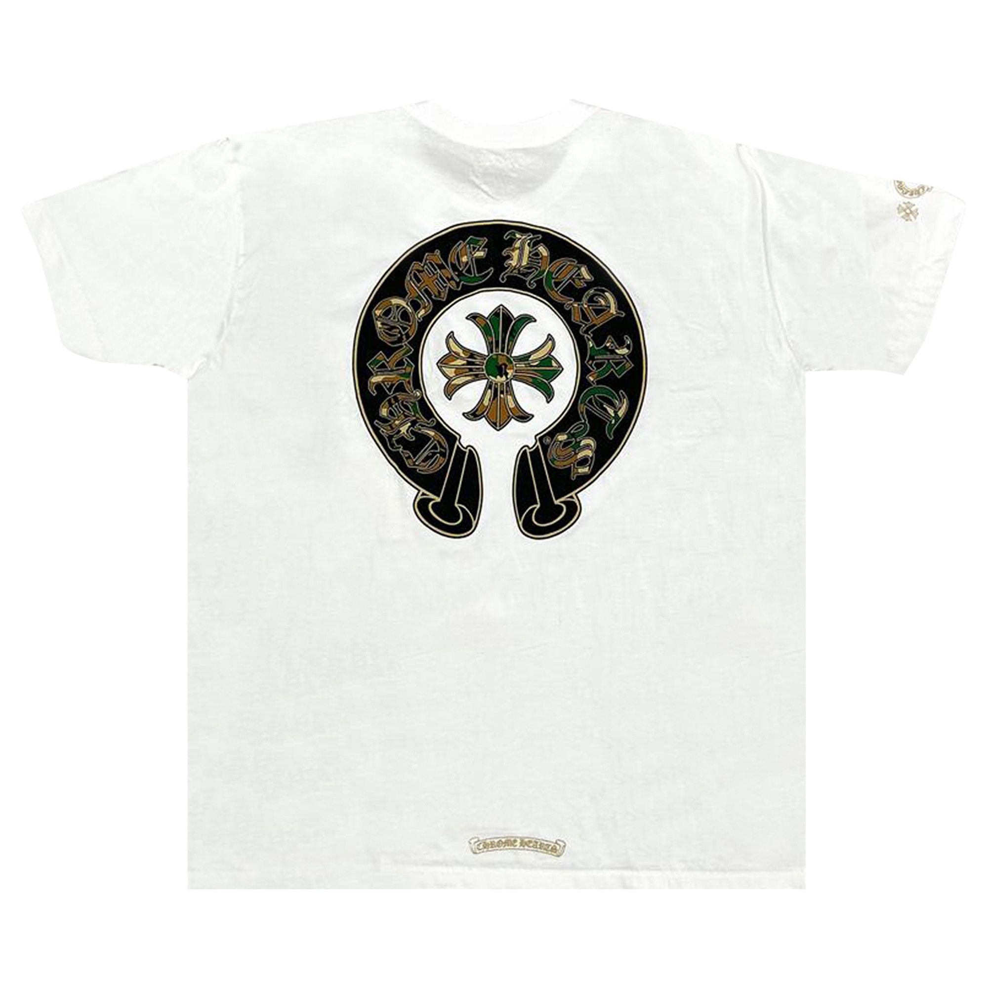 Chrome Hearts Horse Shoe Logo Pocket T-Shirt 'White/Camo' - 2