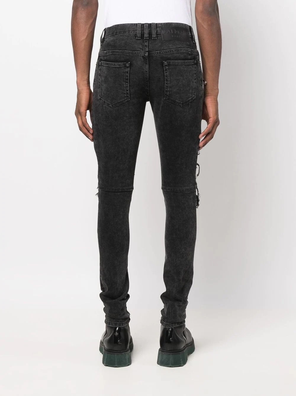 raw-cut skinny jeans - 4