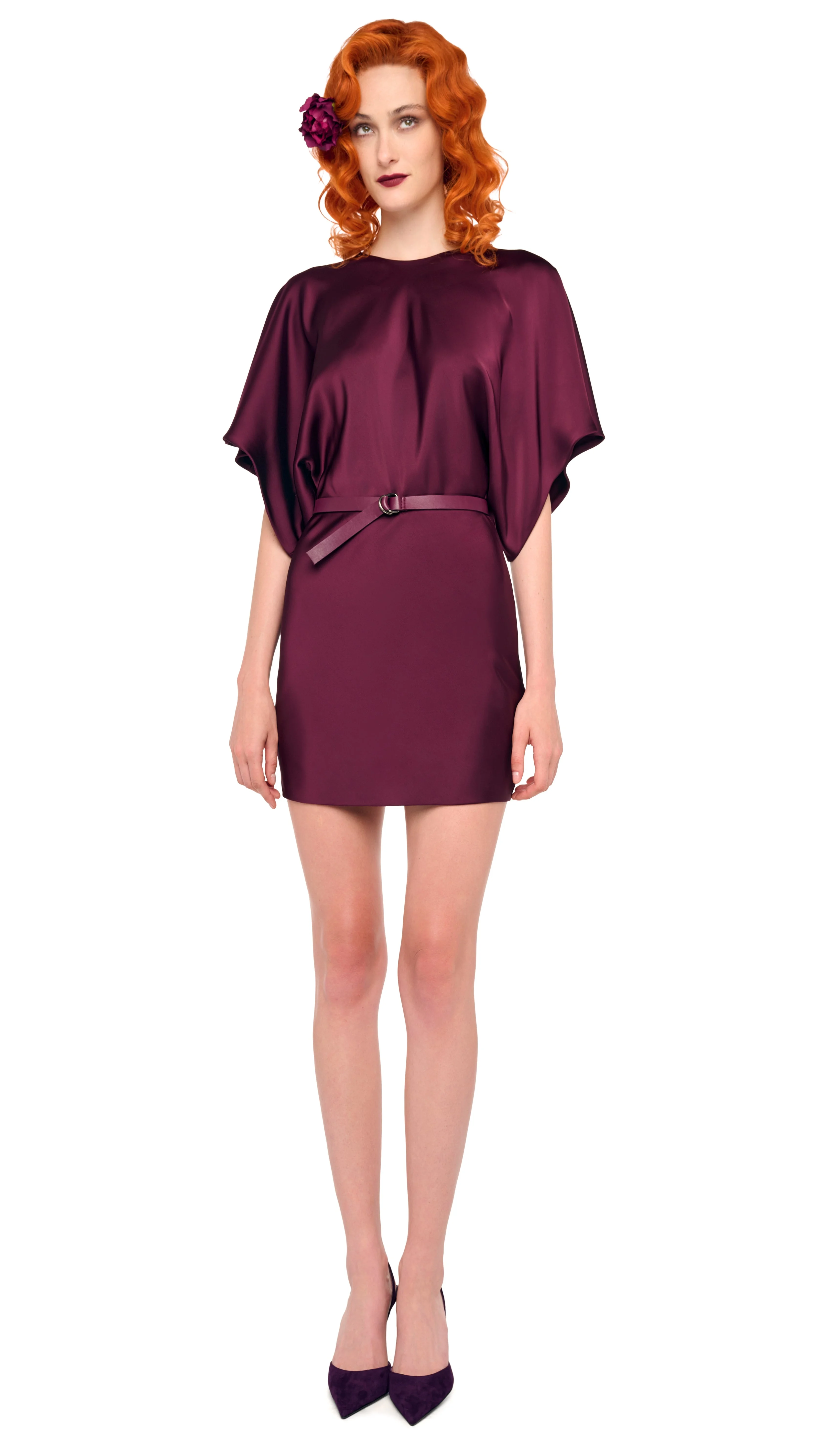 REVERSE OBIE MINI DRESS - 1