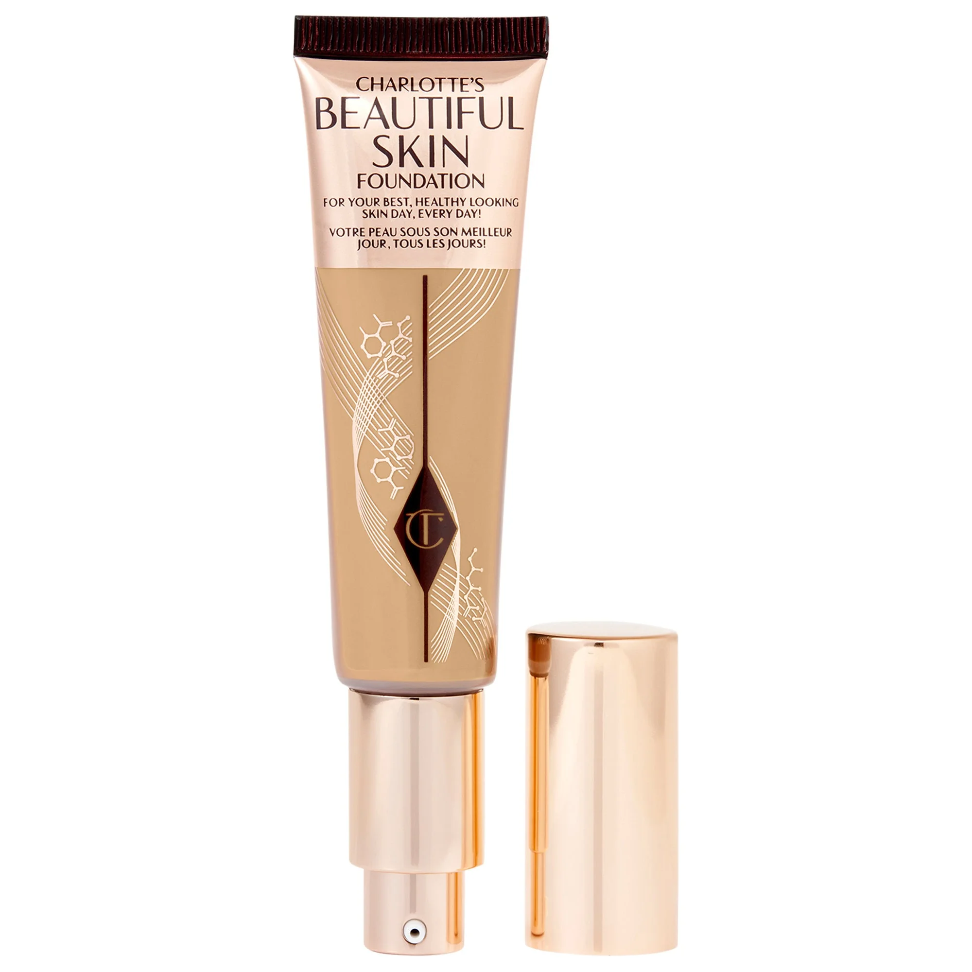 Beautiful Skin Medium Coverage Liquid Foundation with Hyaluronic Acid - 1
