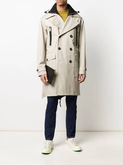 DSQUARED2 double-breasted trench coat outlook