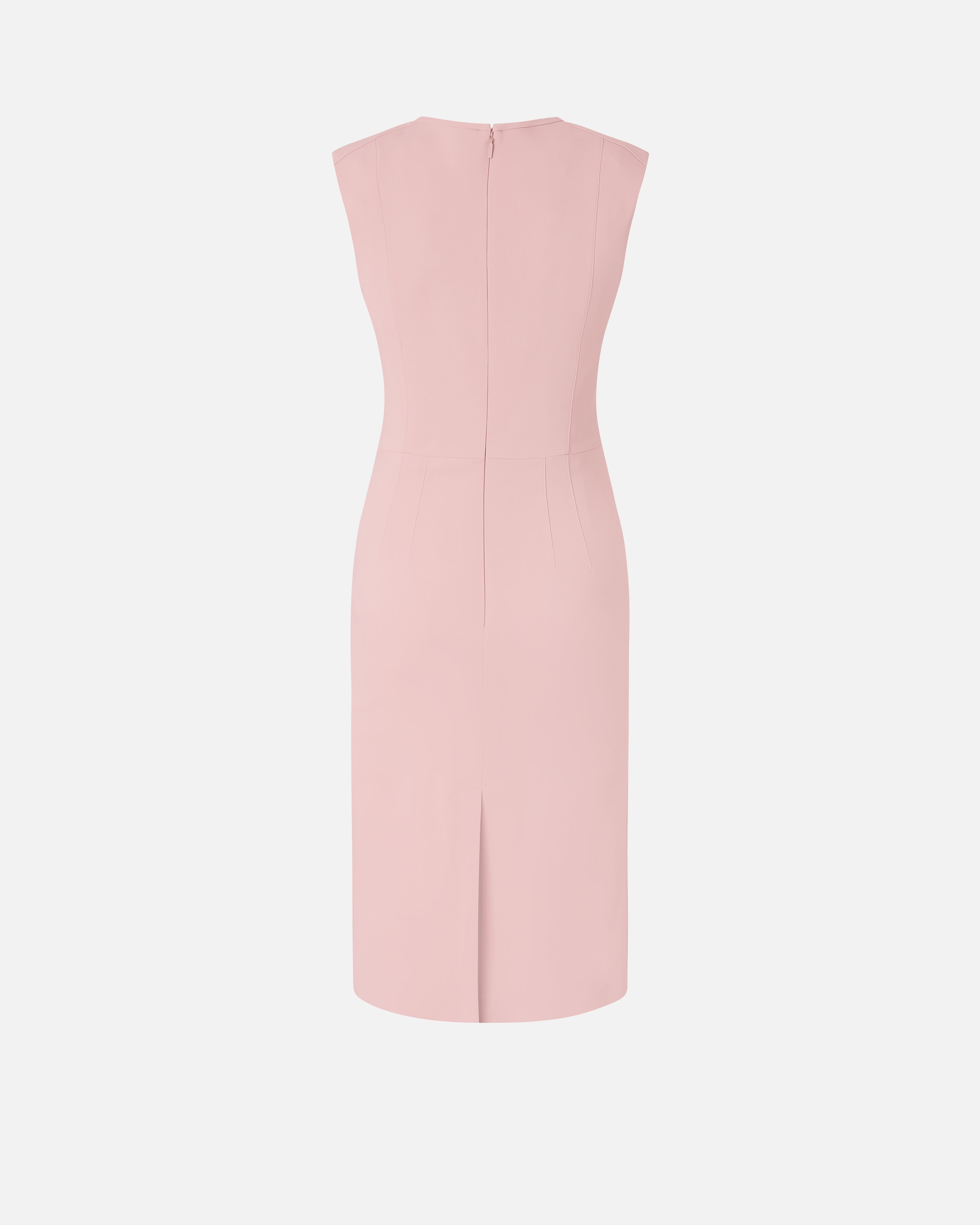 SLEEVELESS LONGUETTE DRESS IN TECHNICAL CADY - 2