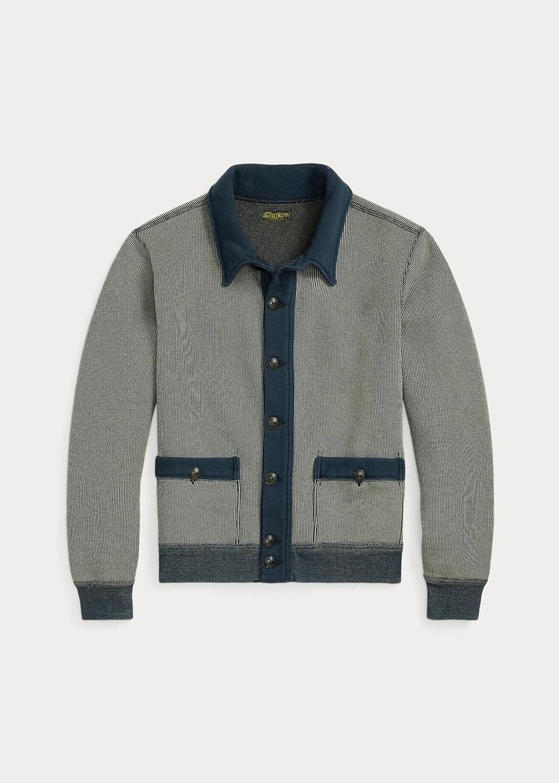 Striped Jacquard-Knit Cardigan 1