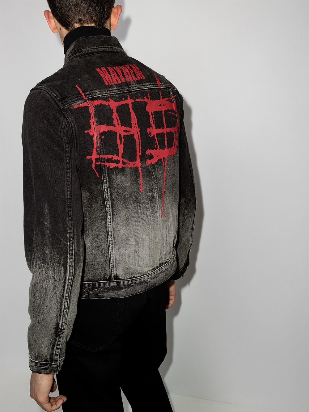 Mayhem faded denim jacket - 3