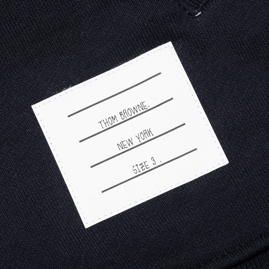 THOM BROWNE CLASSIC FULL ZIP HOODIE - NAVY - 4