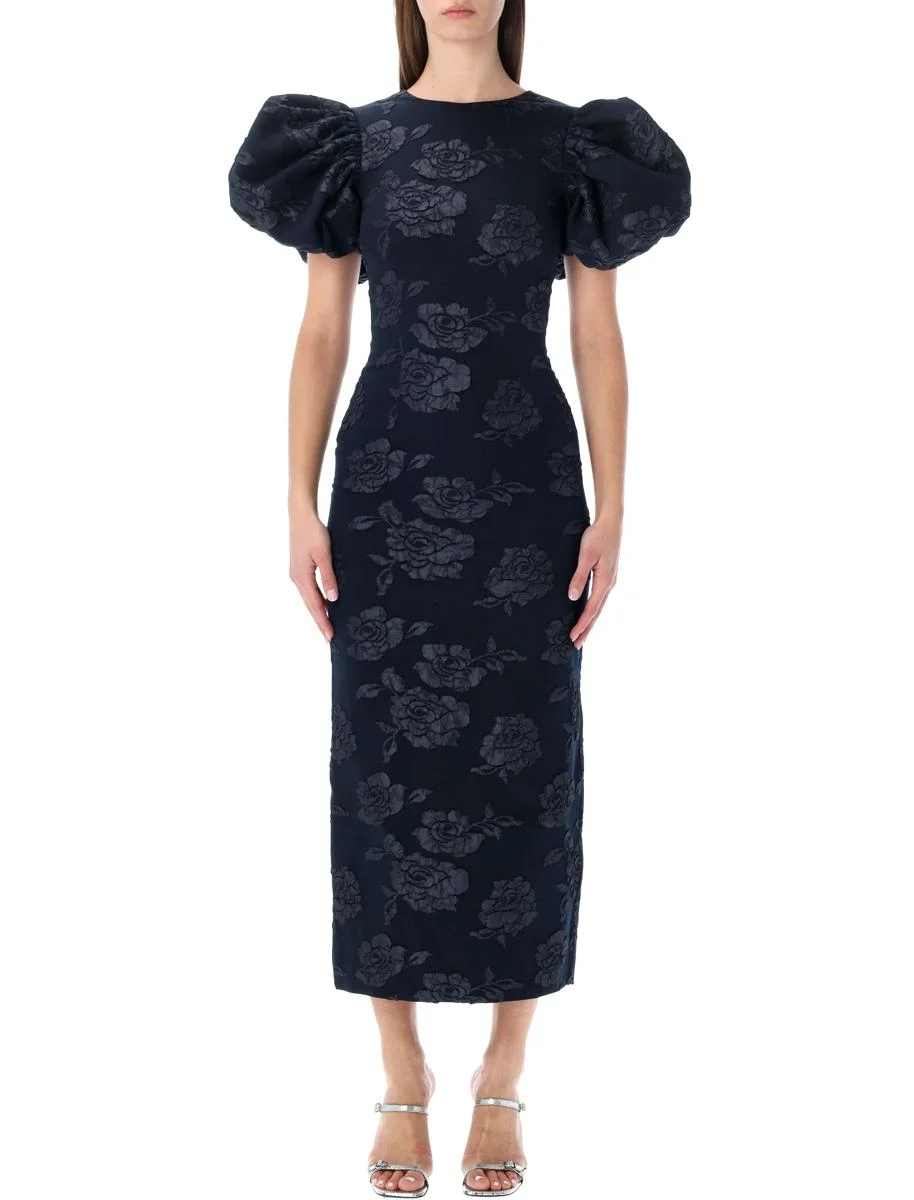 Rotate Birger Christensen Jacquard Midi Dress - 1