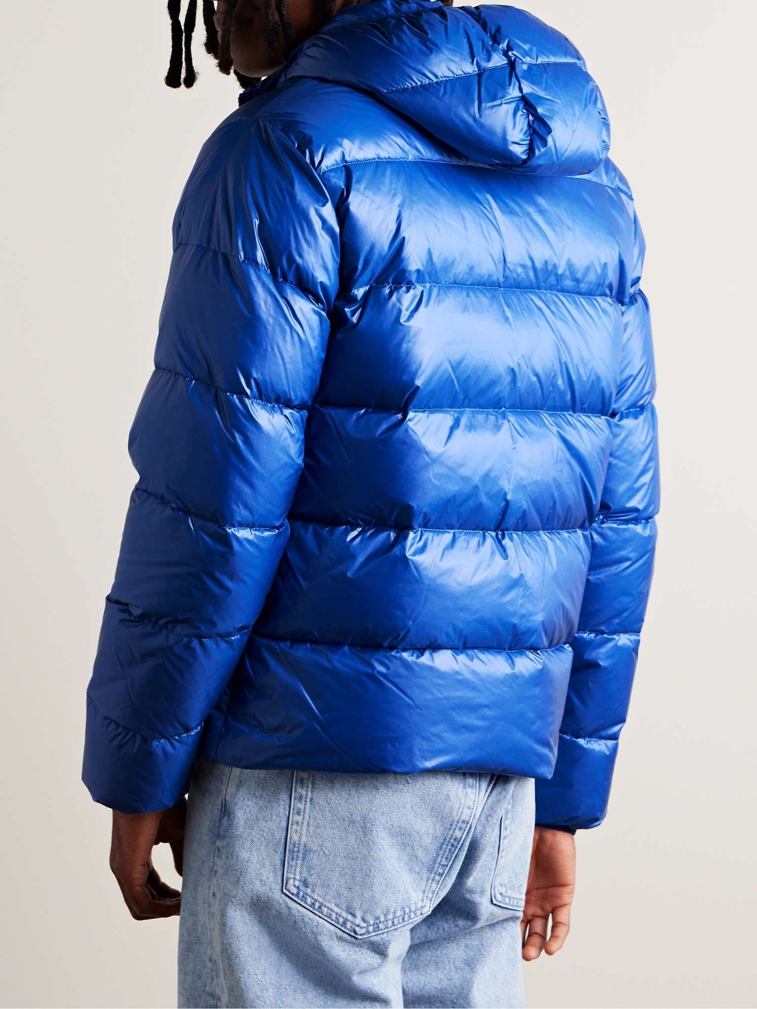 Quilted Nylon Hooded Down Jacket - 3