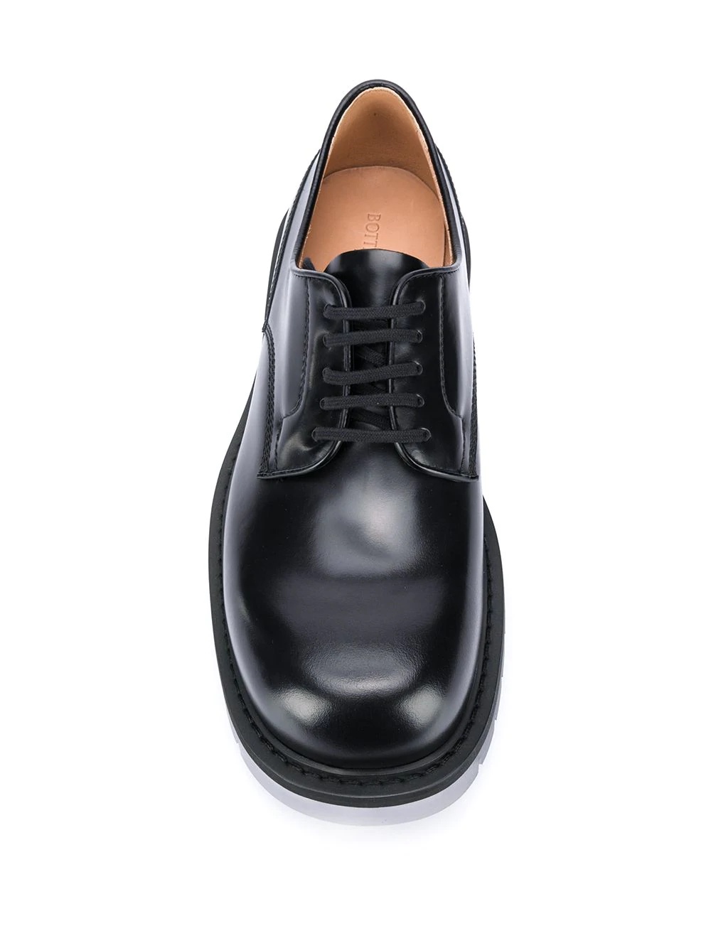 translucent-sole Derby shoes - 4