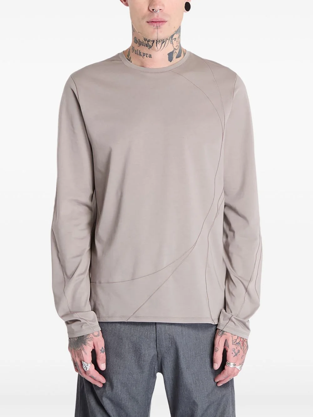 cotton-blend T-shirt - 1