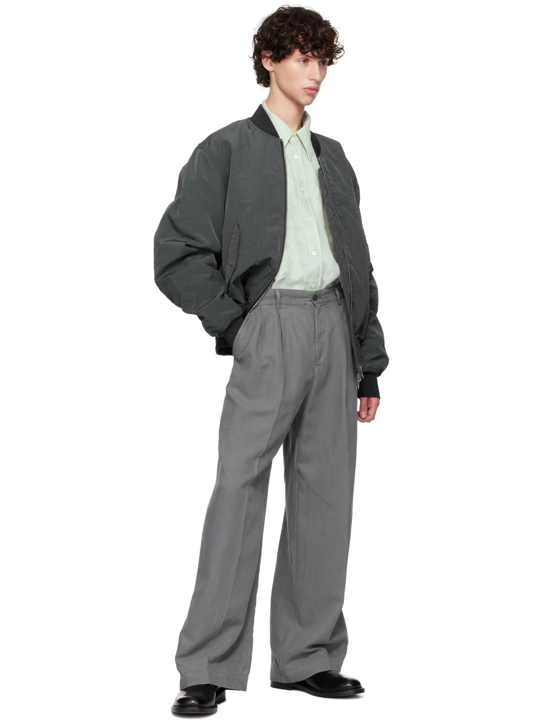 Green Linen Shirt - 4