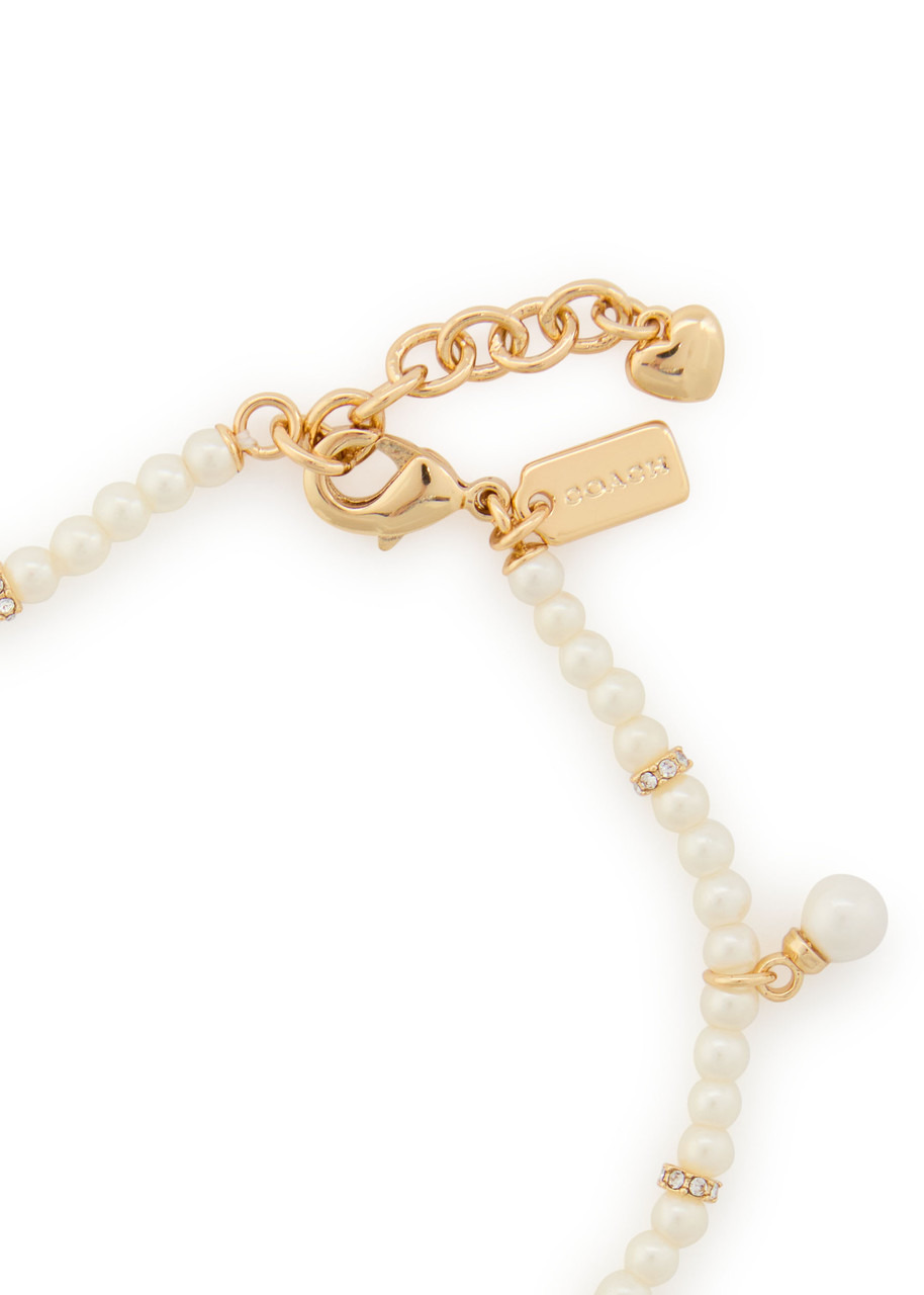 Coach Multi-charm Beaded Metal Bracelet - 4
