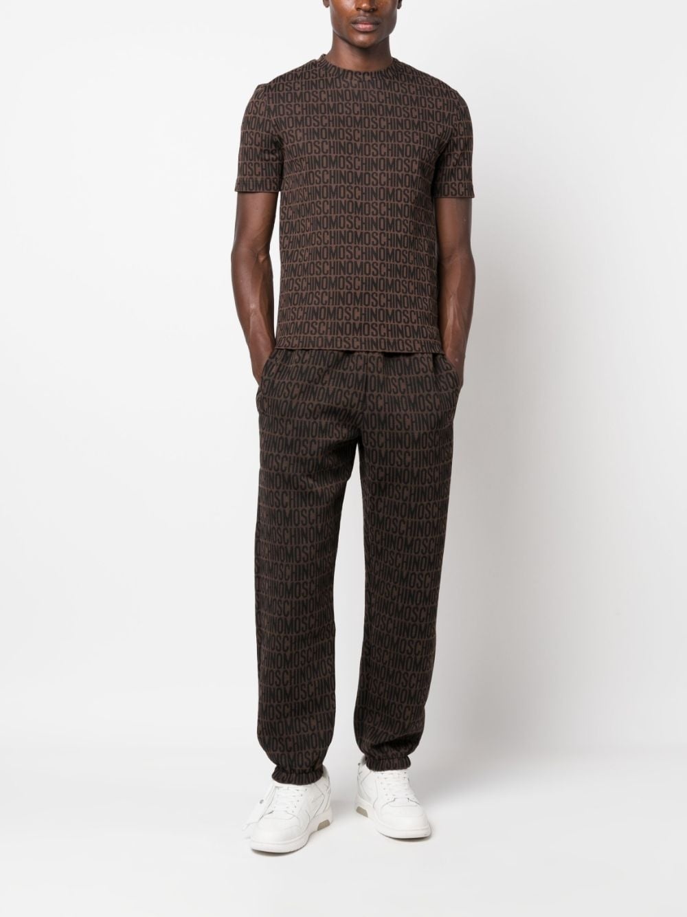 logo-print elasticated-waistband track pants - 2