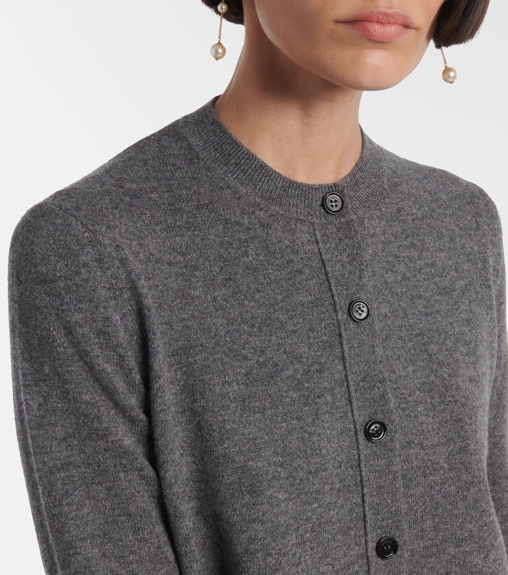 Cashmere-blend cardigan - 4