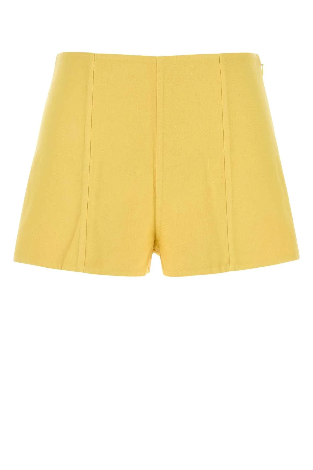 Prada Women Yellow Cotton Shorts - 1