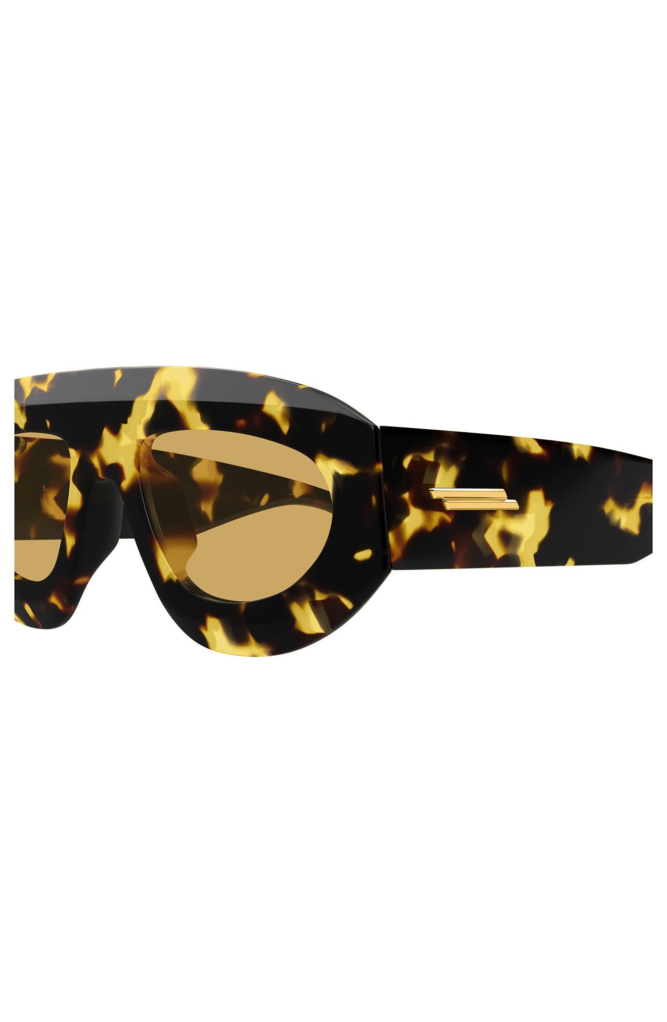 Bottega Veneta 52mm Geometric Sunglasses in Havana at Nordstrom - 3
