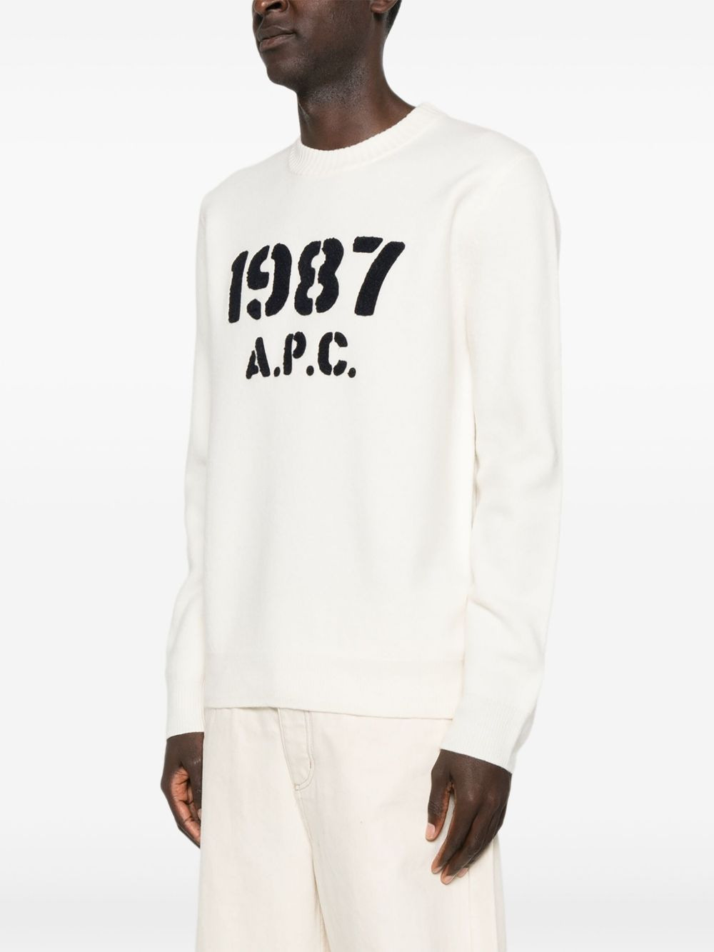 crew-neck long-sleeve sweater - 3