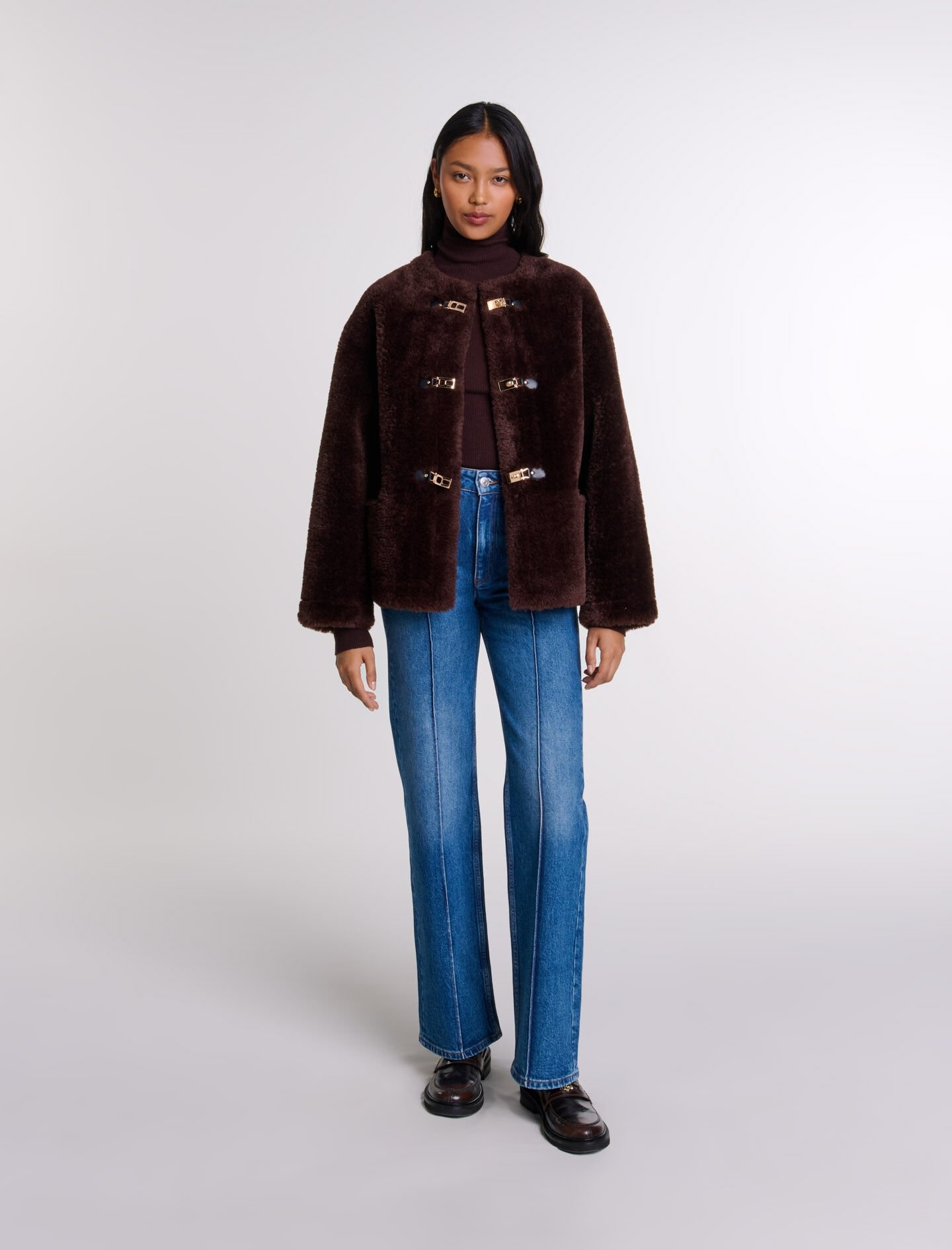 Short faux fur coat - 2