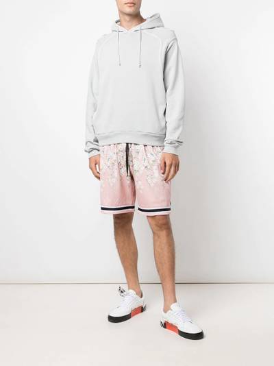 John Elliott Game floral-print mesh shorts outlook