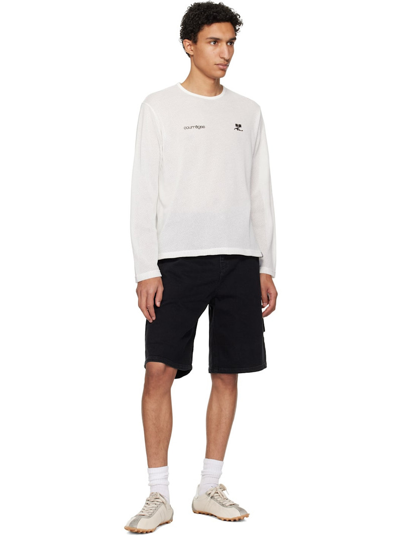 courrèges White Printed Mesh T-shirt outlook