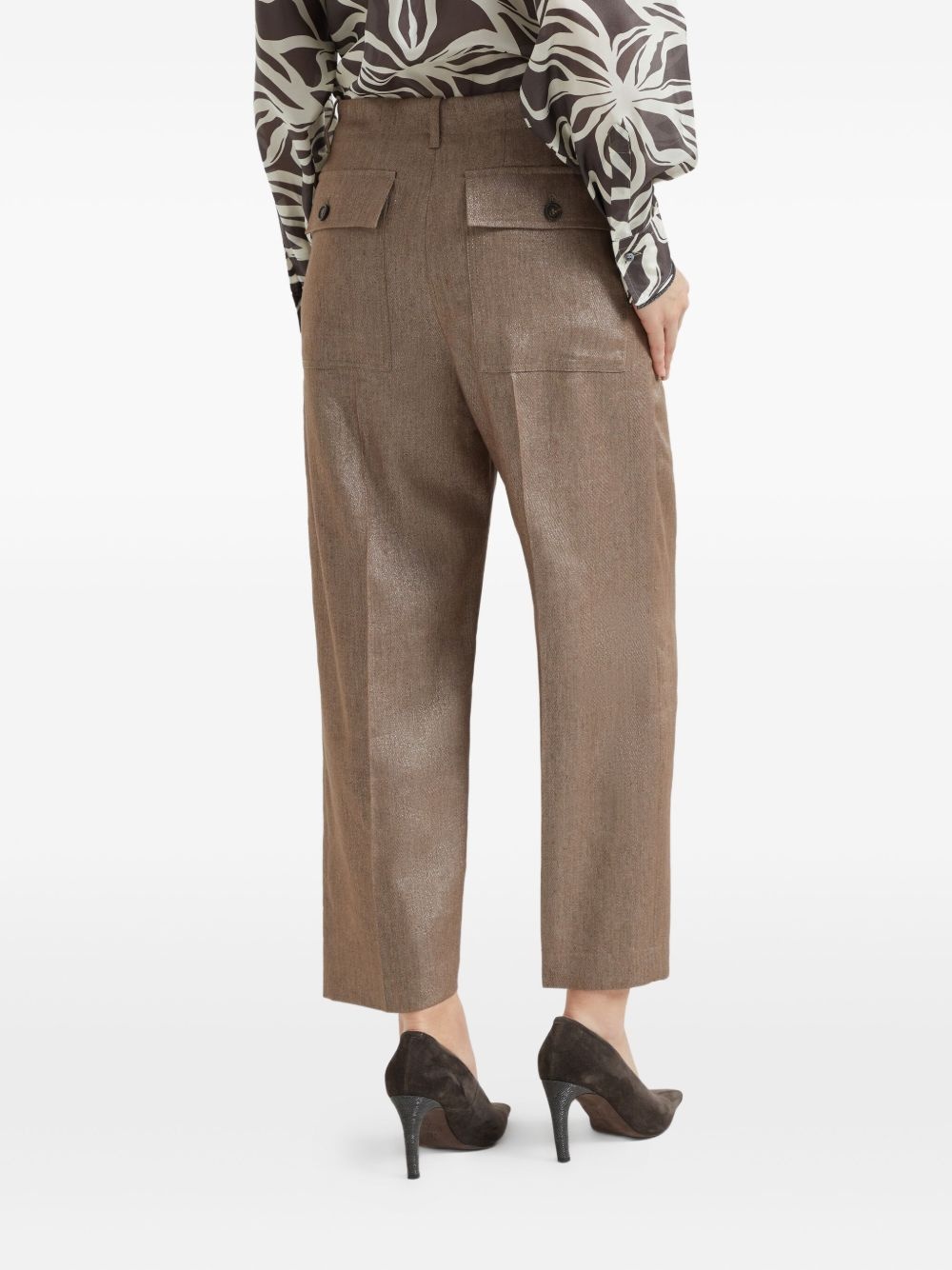 pleated chino trousers - 4