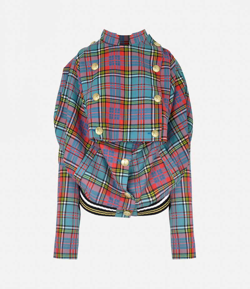 DOUBLE BREASTED POURPOINT BOMBER 1