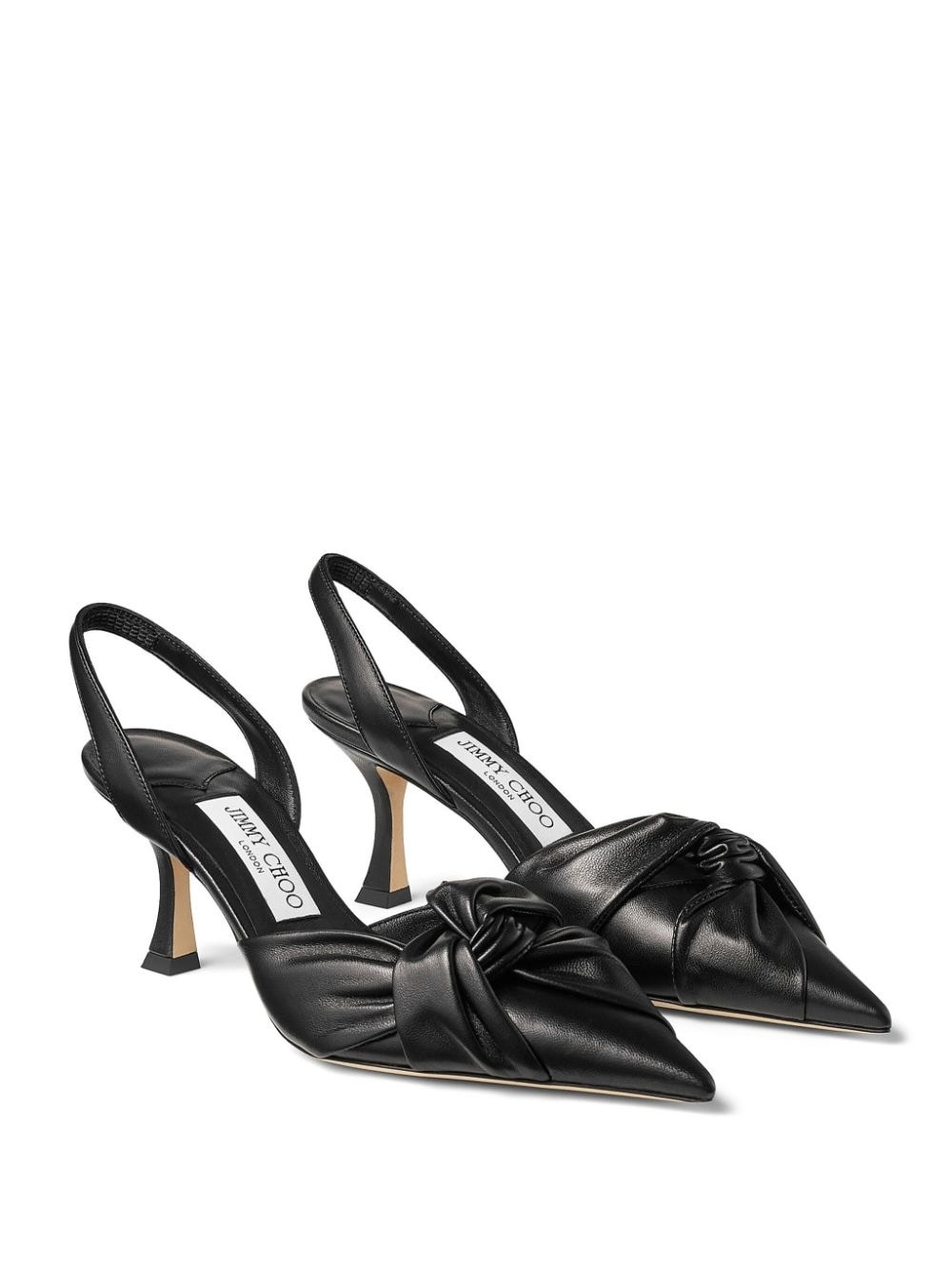 Hedera 70mm knot-detail slingback pumps - 2