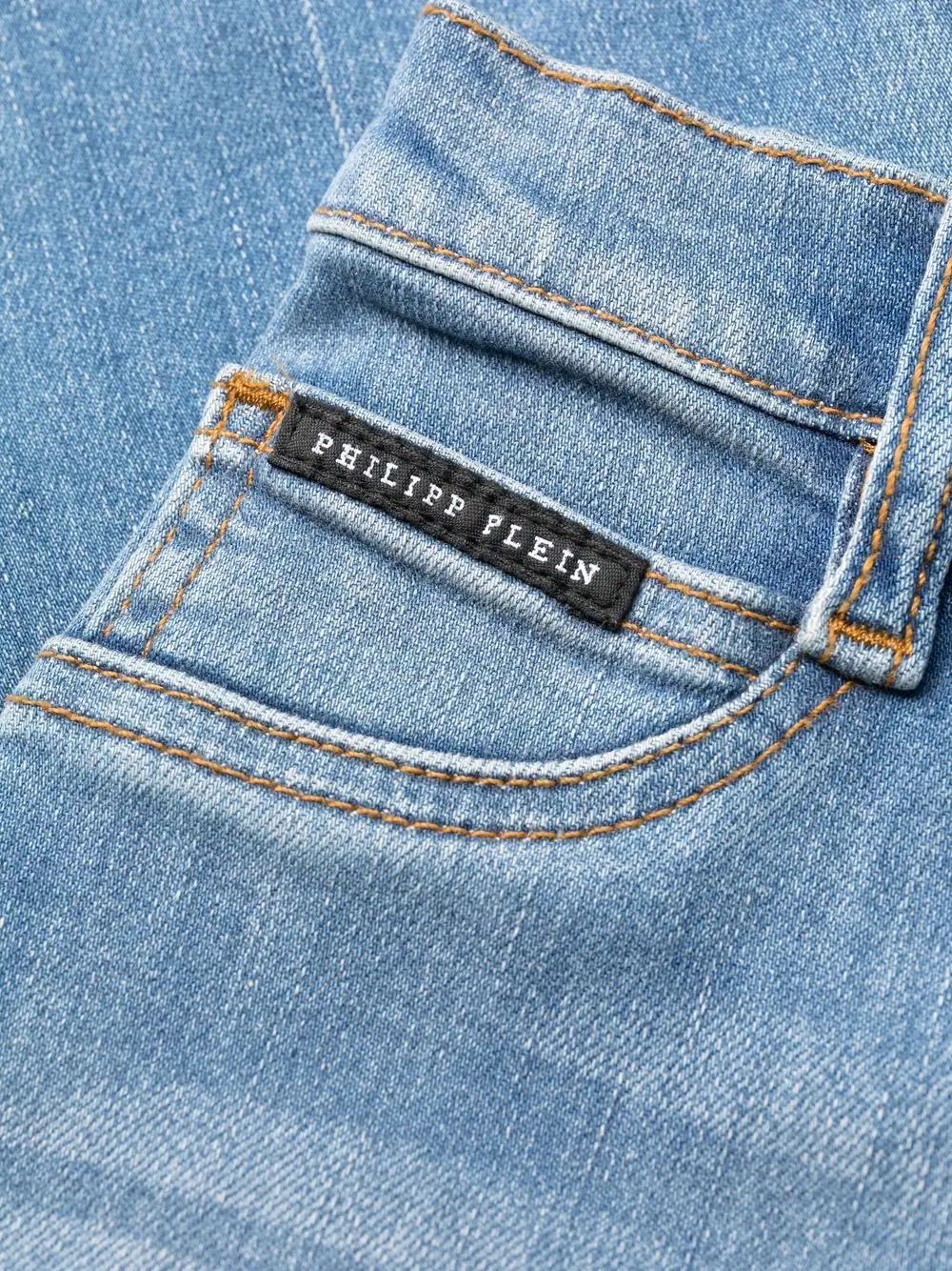 skull-patches high-waisted skinny jeans - 8