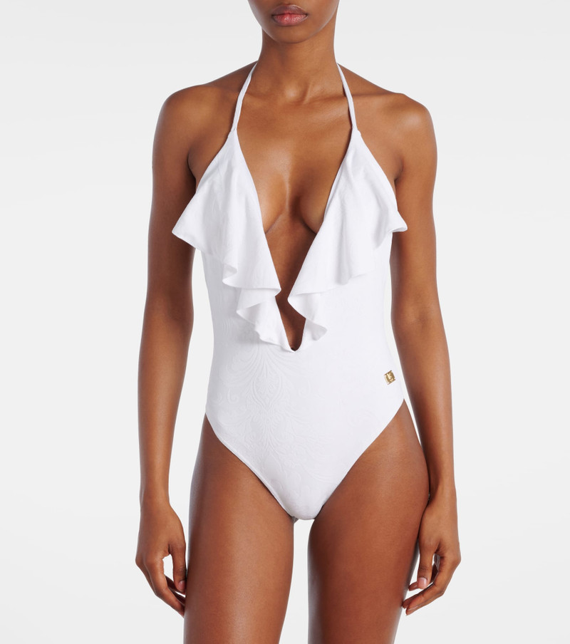 Balmain Frilled swimsuit outlook