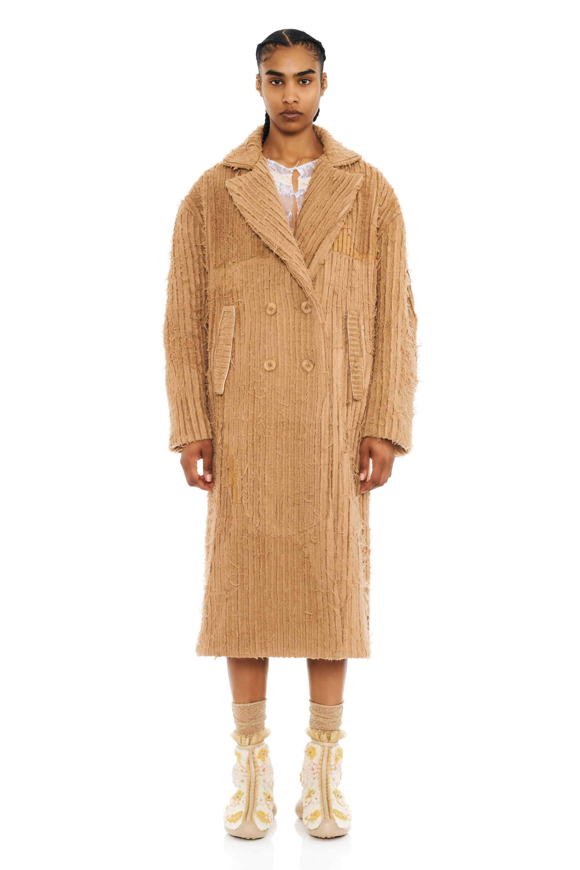 CAMEL PAW PAW COAT - 4