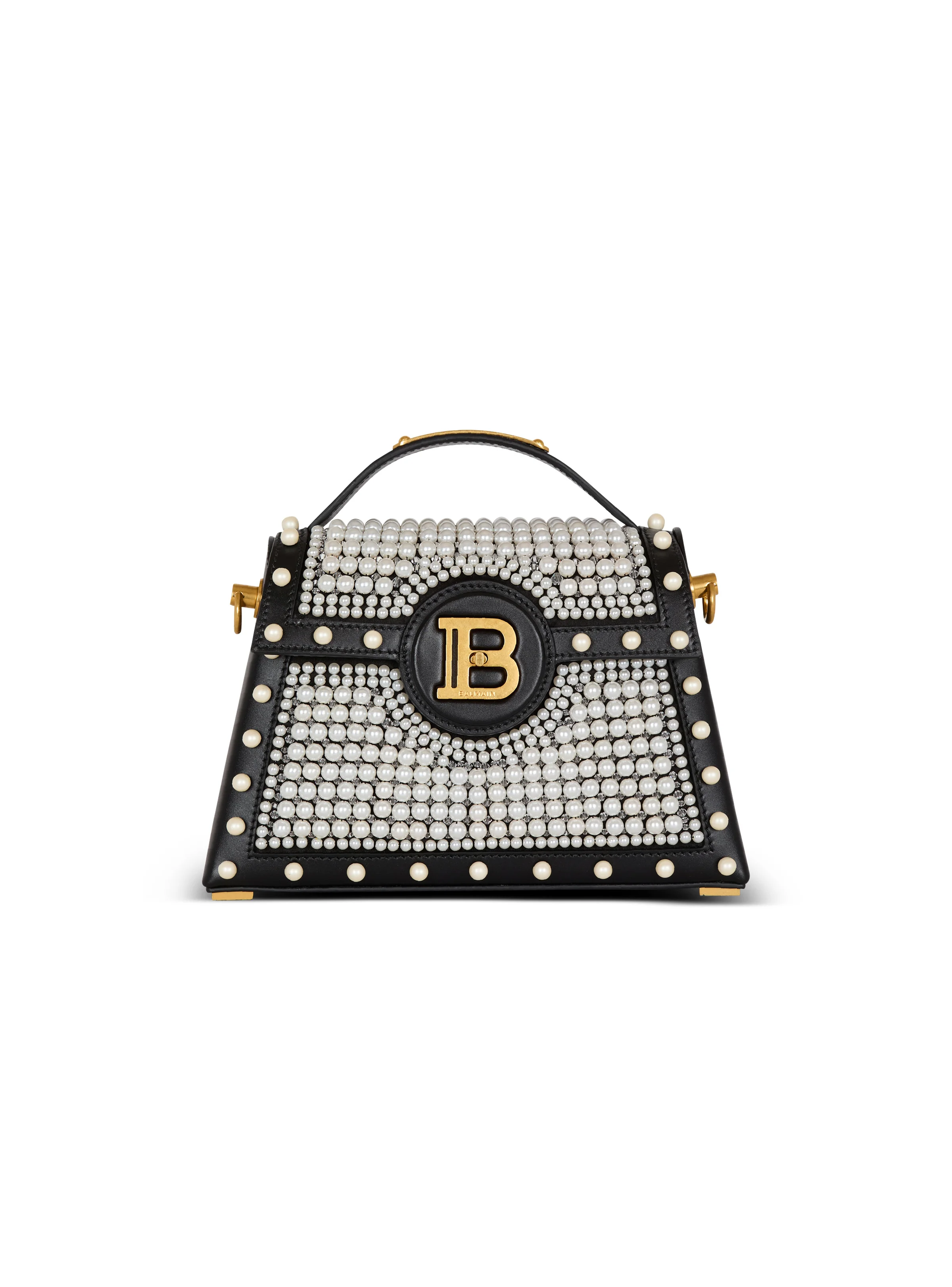 B-Buzz Dynasty bag in leather and embroidered satin - 1