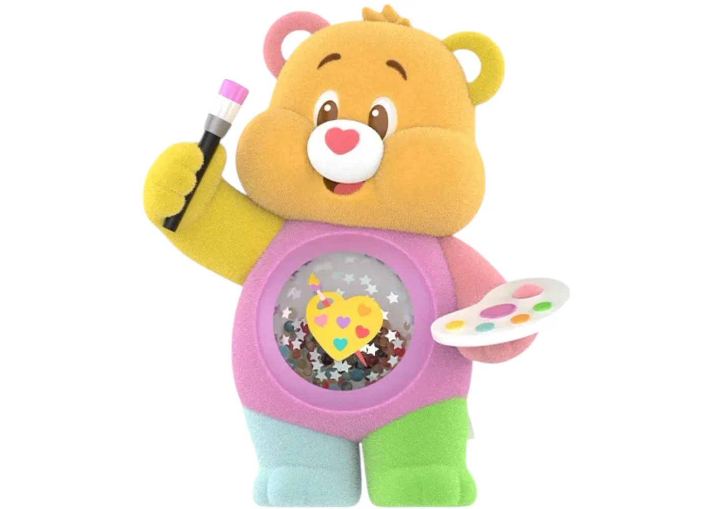 Pop Mart Care Bears Colorful Hugs Series Work of Heart Bear Figure - 1