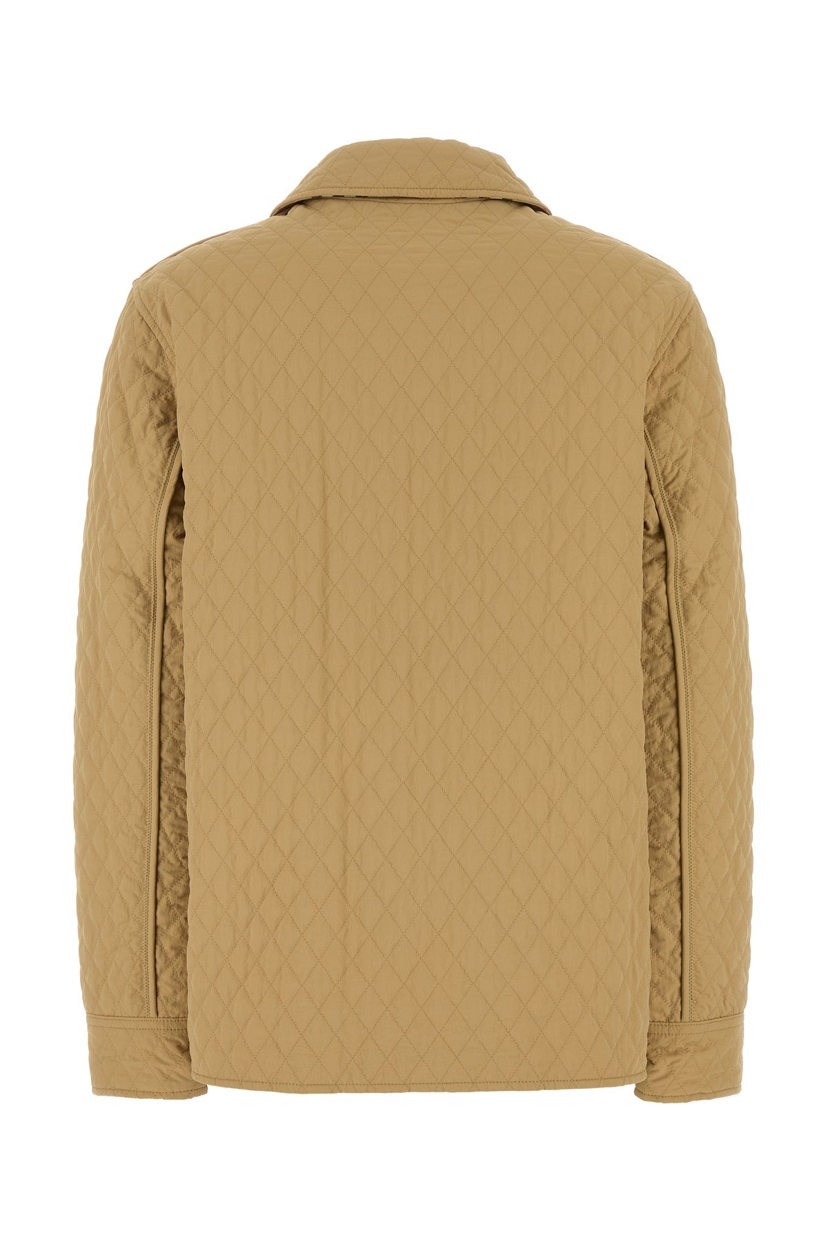 Beige nylon reversible padded jacket - 2