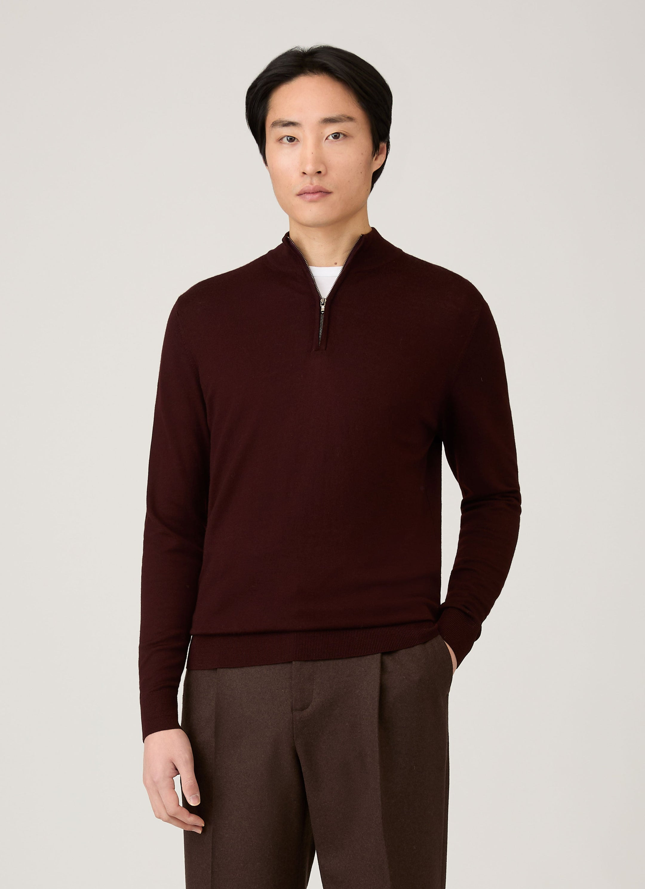 Extra‑Fine Merino Zip Neck - 2