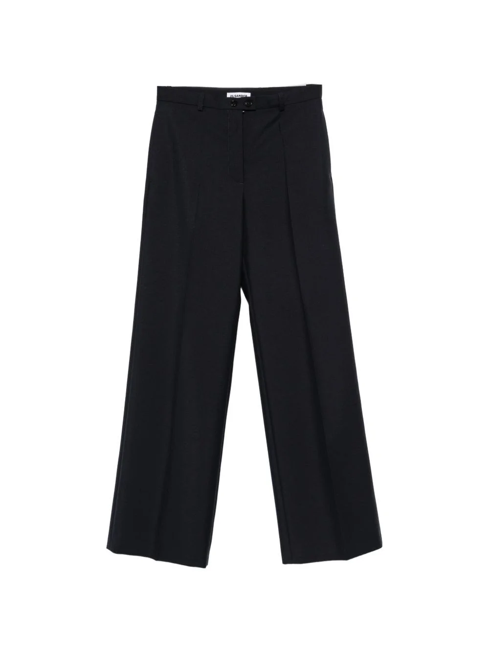 Wool straight trousers - 1