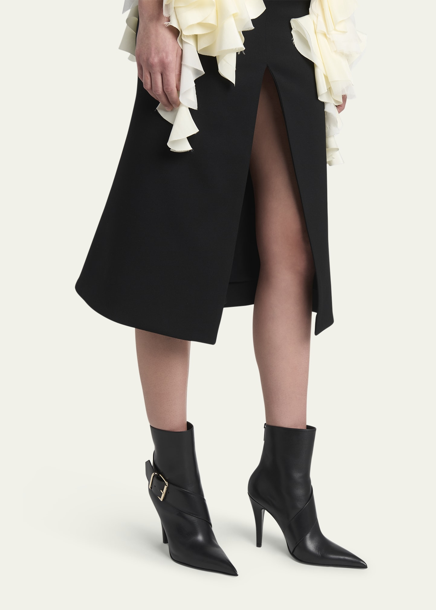 Heron Buckle Leather Ankle Boots - 2
