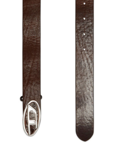 Diesel 1DR logo-buckle leather belt outlook