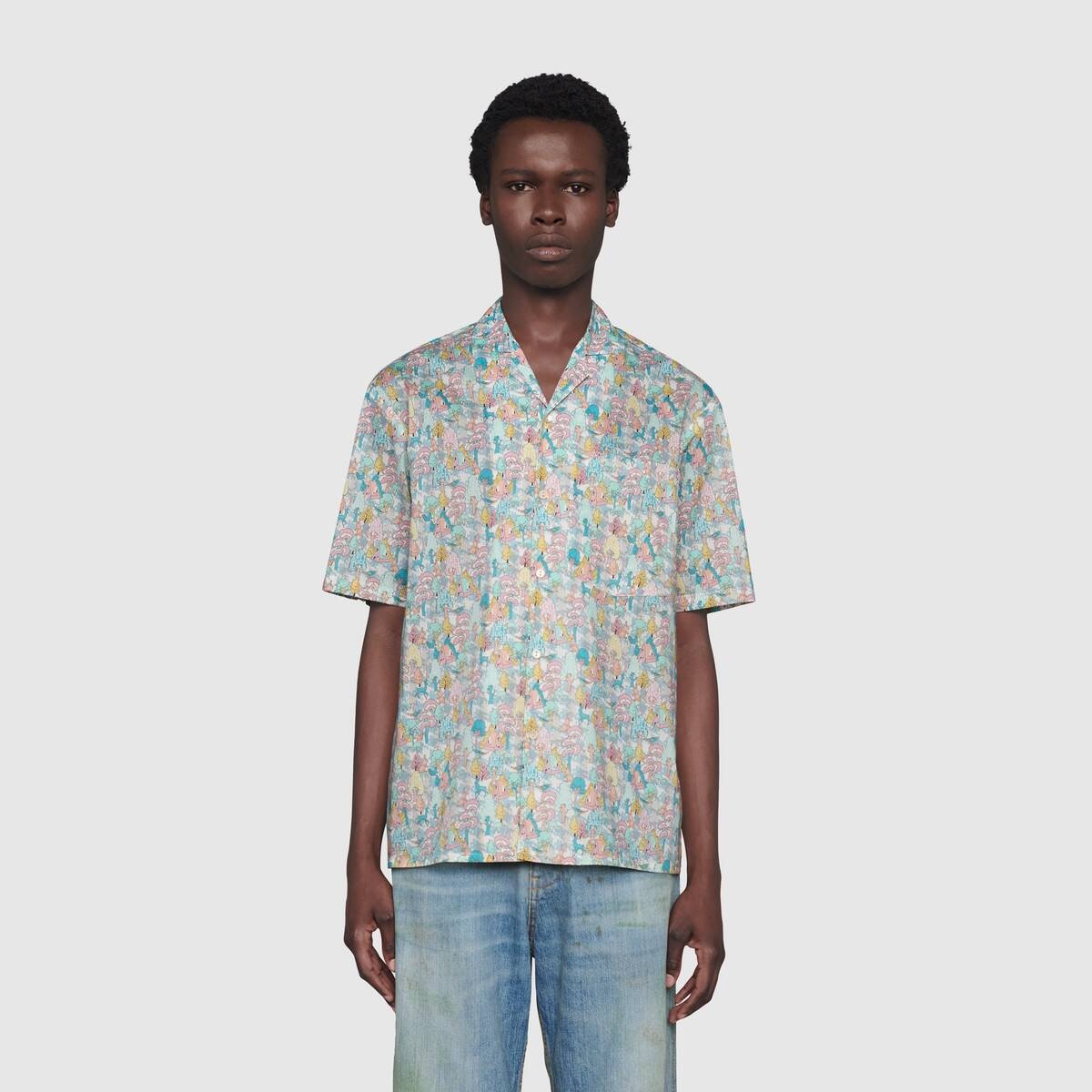 Gucci Liberty floral bowling shirt - 3