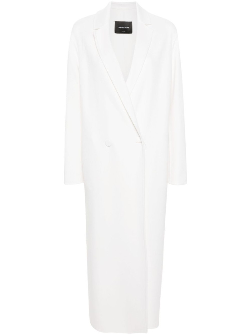 double-breasted cashmere maxi coat 1