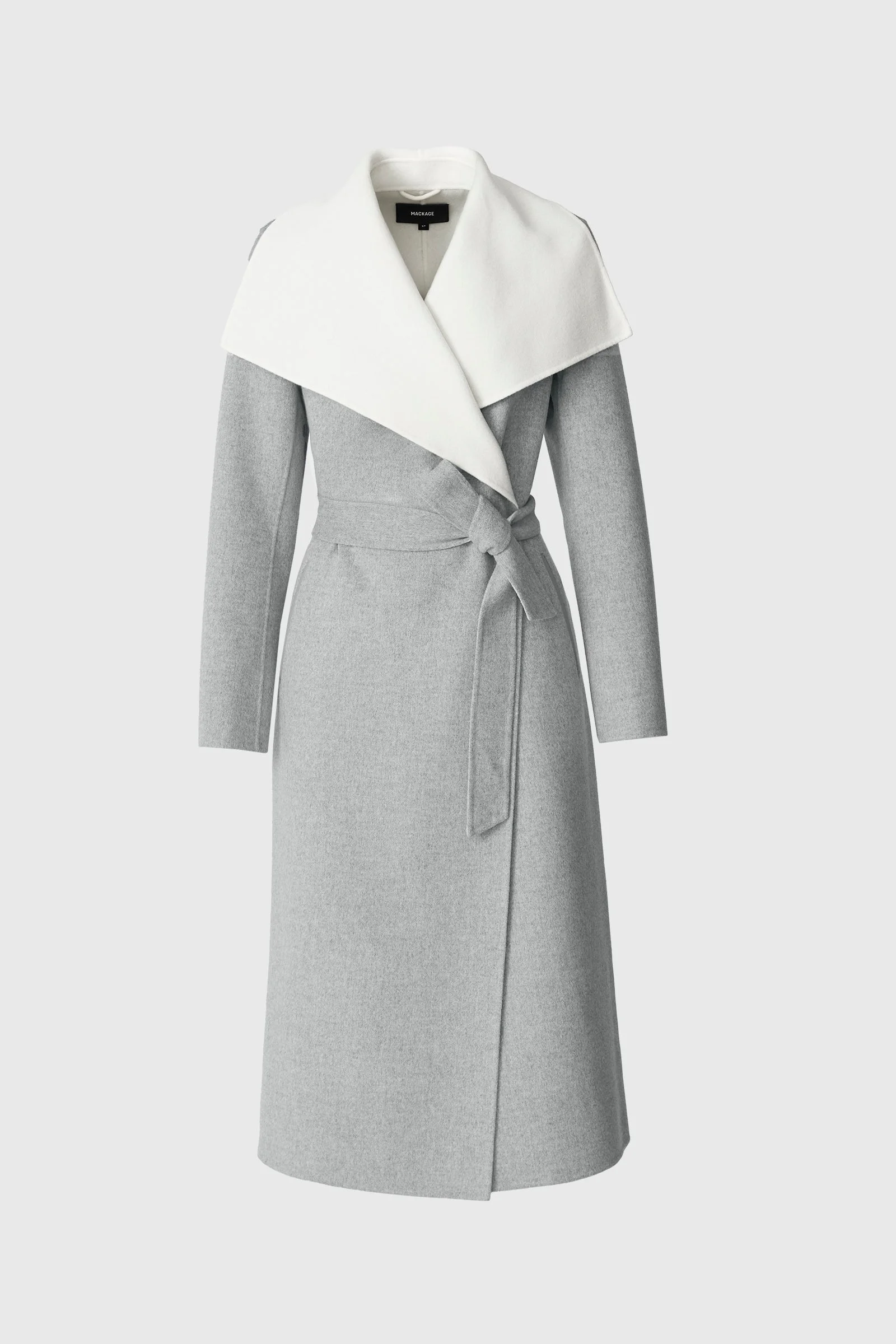 MAI Double-face wool wrap coat - 1