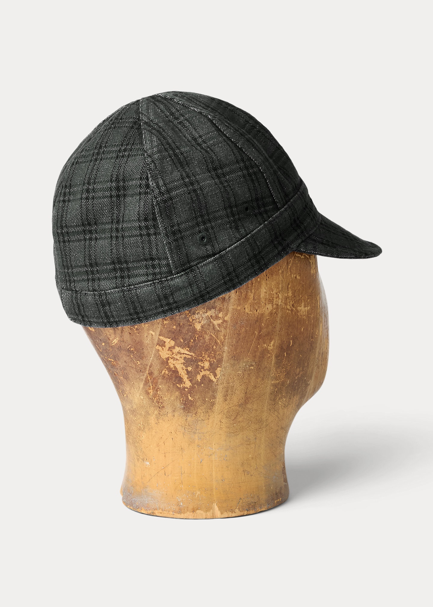 Plaid Jacquard Denim Engineer Cap - 2