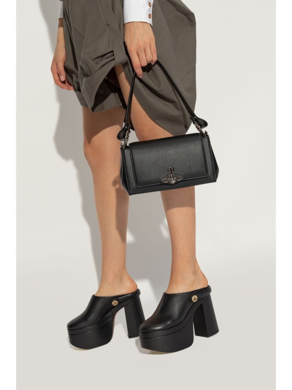 Orb-plaque shoulder bag - 3