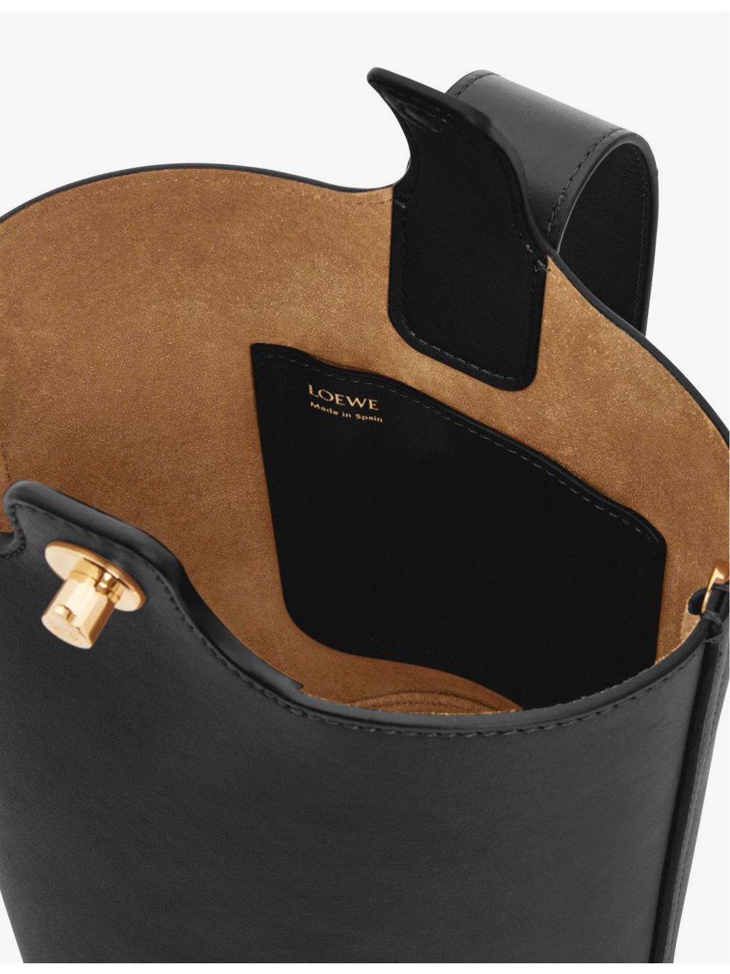 Pebble mini leather bucket bag - 4