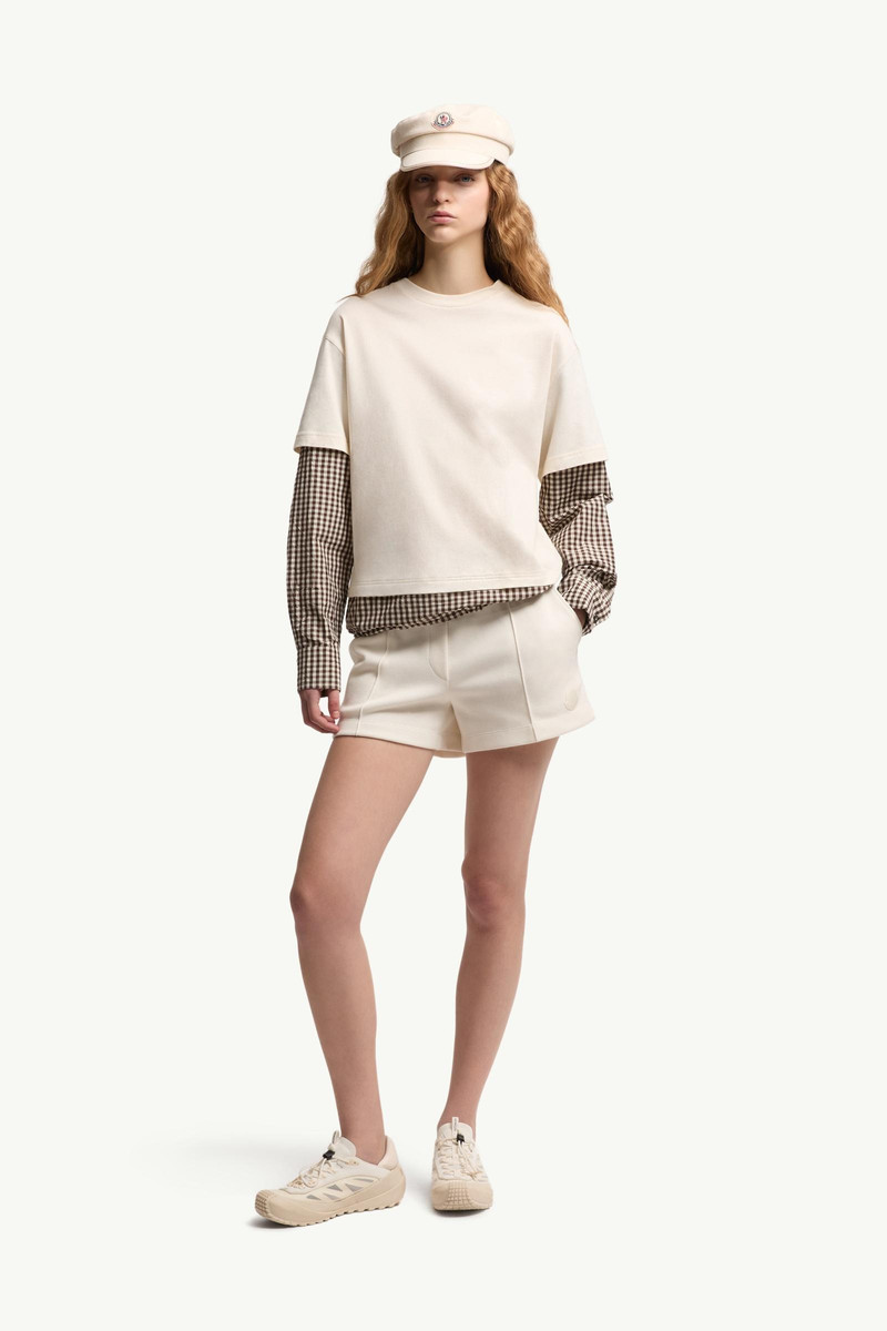 Moncler Layered-Effect Vichy Cotton Blend T-Shirt outlook