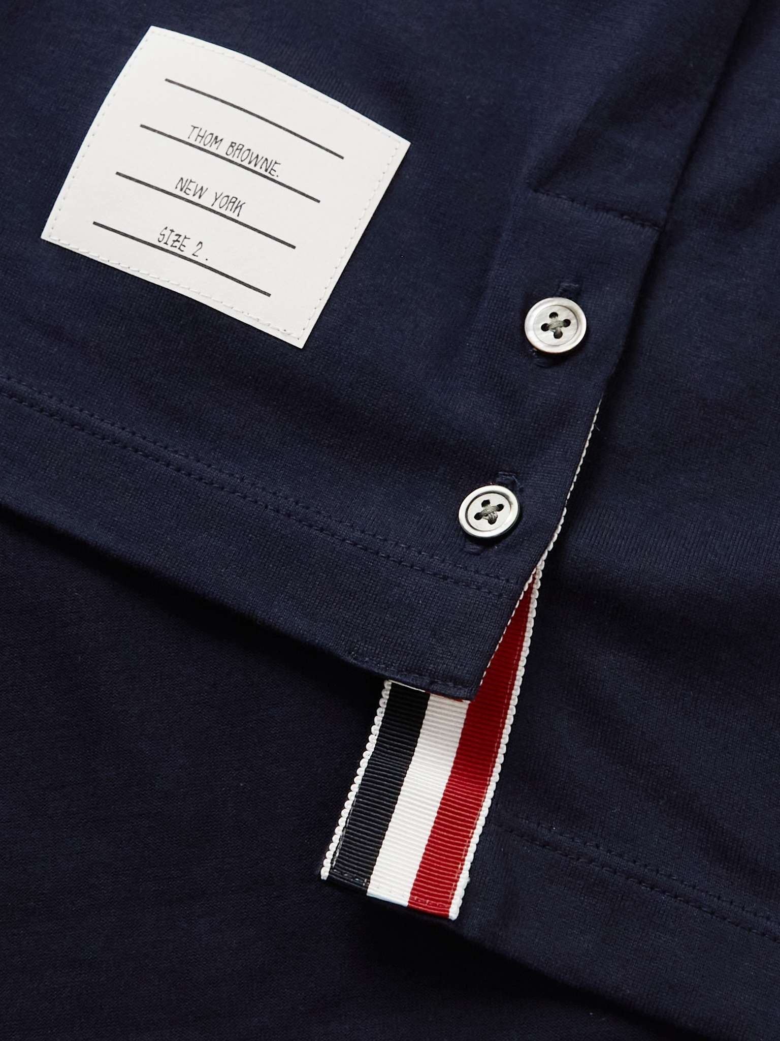Logo-Appliquéd Striped Cotton-Jersey T-Shirt - 3