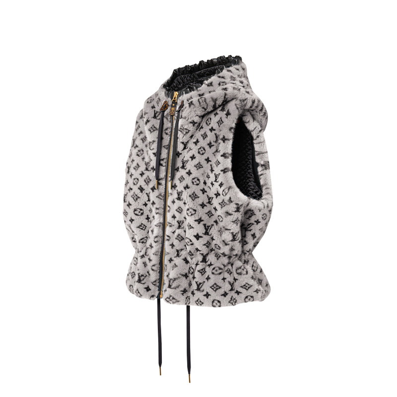 Louis Vuitton Monogram Mink Sleeveless Peplum Jacket outlook